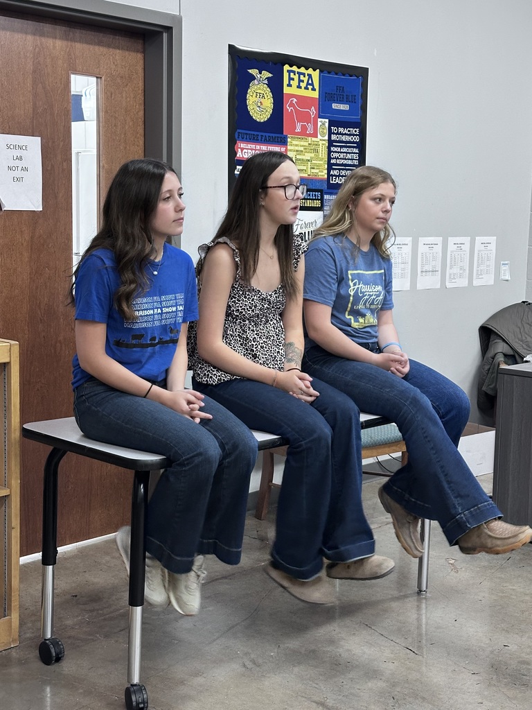 Today we hosted our very first Ag Day at HMS, and it was an incredible success!  Ag Day began as a project idea from two 8th grade students, Avery and Addison, in Mrs. Benton’s class who wanted to help students learn more about agriculture and the opportunities it provides. What started as a classroom idea turned into a day full of hands-on learning, community involvement, and meaningful experiences for our students.  We are so thankful for the amazing community volunteers who stepped up to make this day possible. Your time, support, and willingness to invest in our students made a huge impact. We truly love and appreciate our community!  A special thank you to Polaris: Blake and Jake Young, Wendy Hendrix from the Conservation Office, Paula Swan, Carrie Richter, Brenna Brust, Billy Jack Burns, and Harrison FFA for helping make our first Ag Day one to remember! 