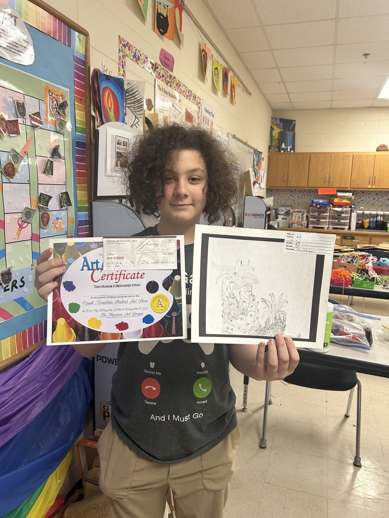 🎨 Mrs. Morgan has kept her 5th and 6th grade students busy all year long! She has encouraged students to grow their artistic talents and challenged them by entering several art competitions throughout the year.  Students participated in: 🖌️ A Peace Poster Contest sponsored by Lions Clubs International 🖌️ A Drug Awareness Contest sponsored by Benevolent and Protective Order of Elks 🖌️ A Still Life Contest sponsored by The Harrison Art League  Please enjoy viewing the amazing artwork created by our talented student artists! 🌟 (Part 1 of 3) 💙💛 #GoblinPride #StudentArtists #ArtEducation #CreativeMinds