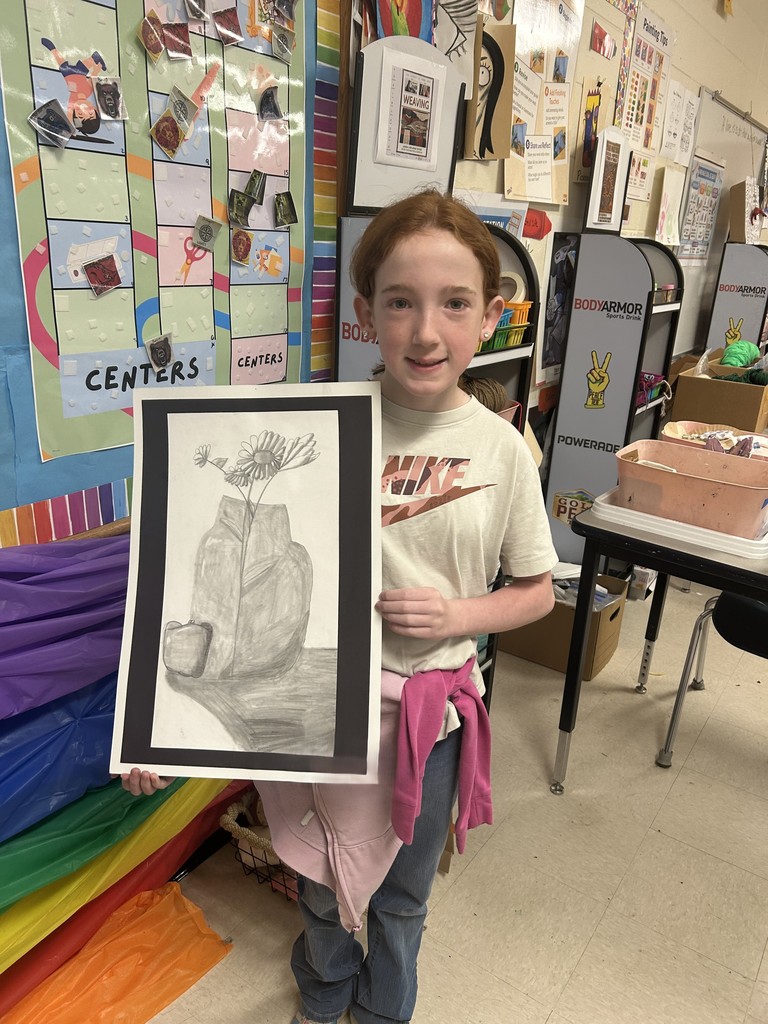 🎨 Mrs. Morgan has kept her 5th and 6th grade students busy all year long! She has encouraged students to grow their artistic talents and challenged them by entering several art competitions throughout the year.  Students participated in: 🖌️ A Peace Poster Contest sponsored by Lions Clubs International 🖌️ A Drug Awareness Contest sponsored by Benevolent and Protective Order of Elks 🖌️ A Still Life Contest sponsored by The Harrison Art League  Please enjoy viewing the amazing artwork created by our talented student artists! 🌟 (Part 1 of 3) 💙💛 #GoblinPride #StudentArtists #ArtEducation #CreativeMinds