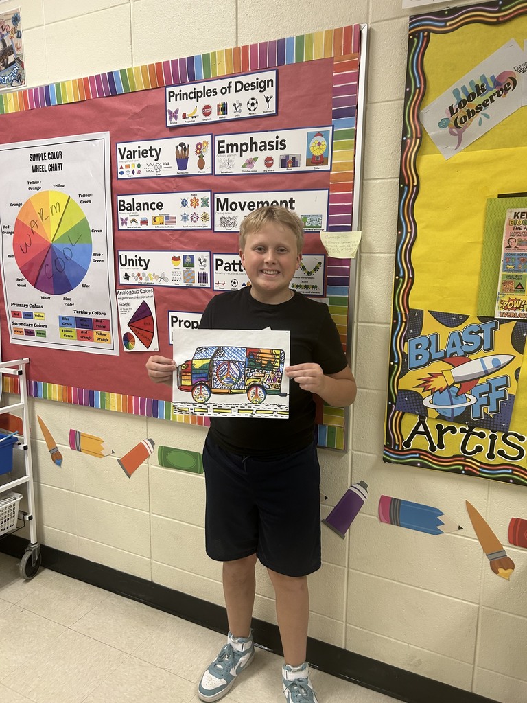 5th and 6th Grade Art Students Continued  Please enjoy viewing the amazing artwork created by our talented student artists! 🌟 (Part 3of 3)