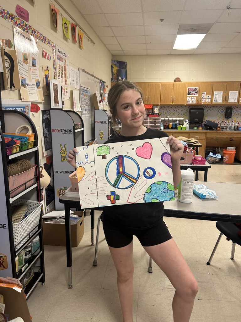 5th and 6th Grade Art Students Continued  Please enjoy viewing the amazing artwork created by our talented student artists! 🌟 (Part 3of 3)