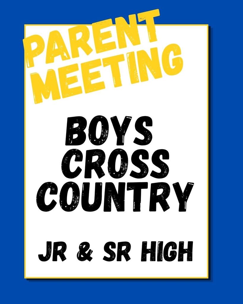 There will be a parent meeting for boys Cross Country (Jr. and Sr. High) at 6:00 PM, Tuesday, May 19th, in the Burlsworth Room of the Cash Center.  If you missed the first meeting, please attend.  Meet Coach Coker, learn about the sport, expectations, summer training, practice schedules, required gear, etc. 