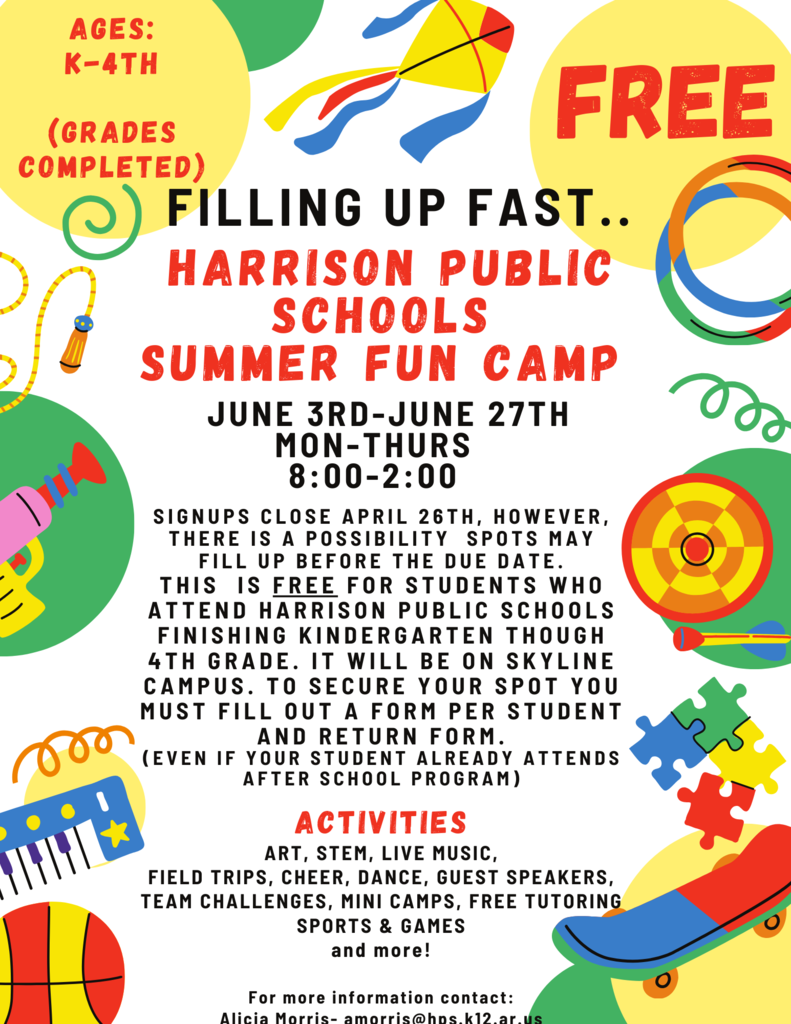 Summer Camp Announcement