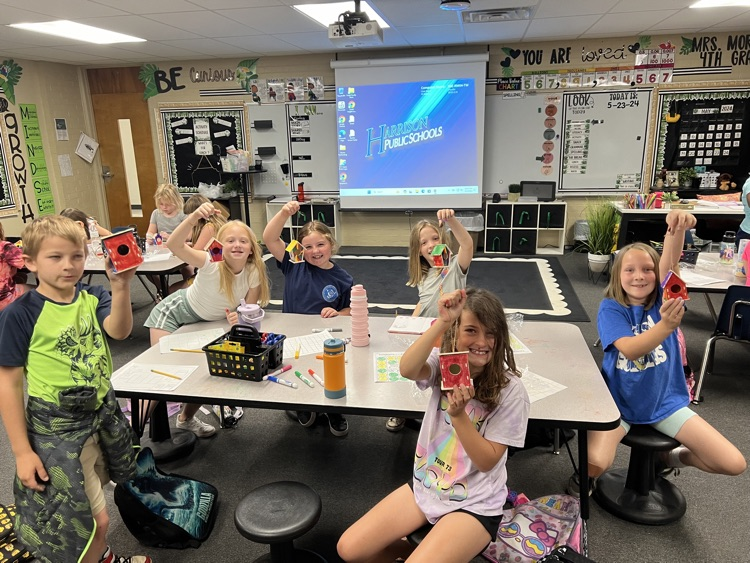 Summer School students create birdhouses