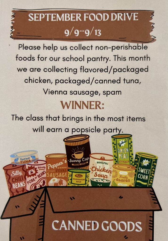 September food drive