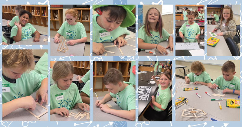 Students at work at Camp Discovery