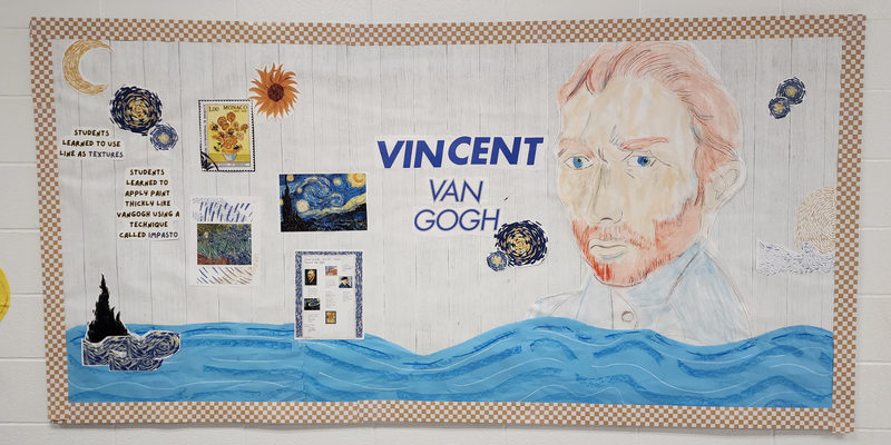 Van Gogh bulletin board