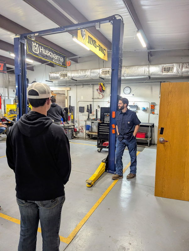 students touring Northark