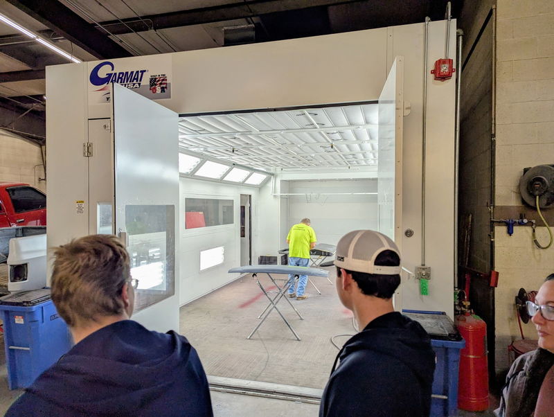 students touring Northark