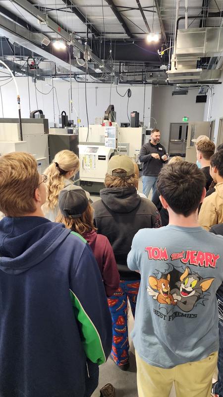 students touring Northark