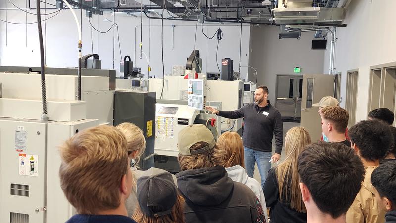 students touring Northark