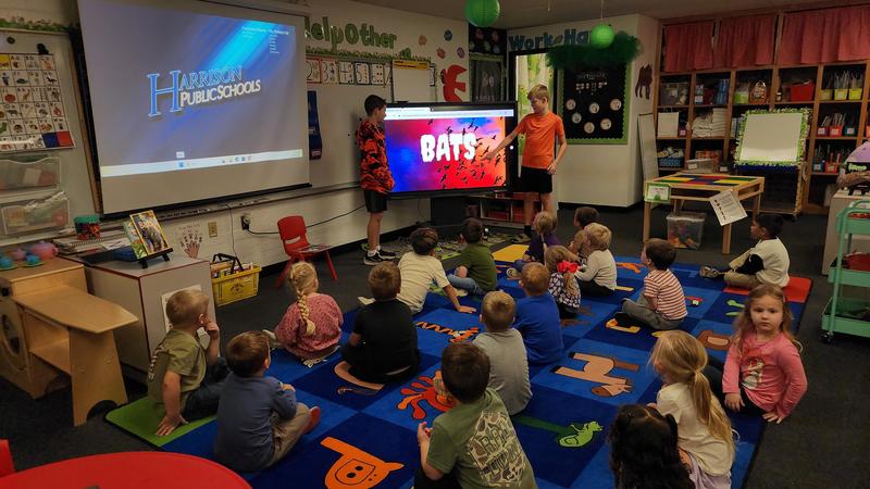 6th graders teaching preschool students