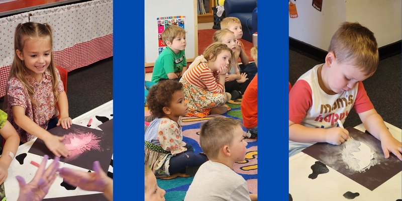 6th graders teaching preschool students