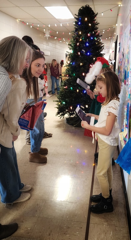 students performing at wax museum