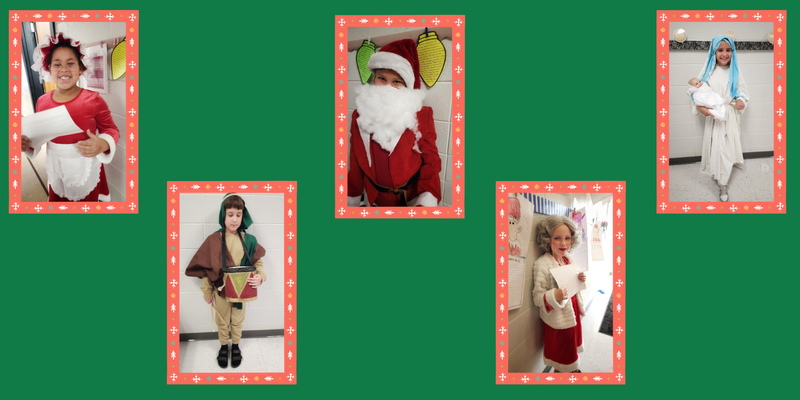 students performing at wax museum