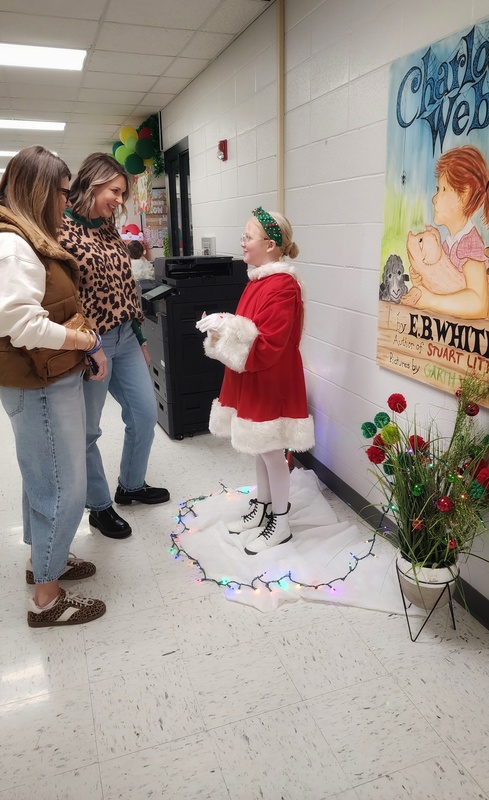 students performing at wax museum