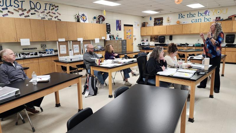 Middle School teachers in classroom