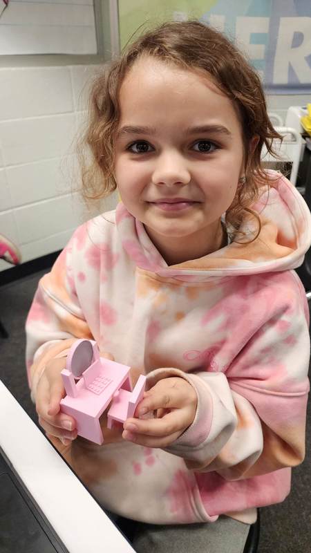 student with furniture