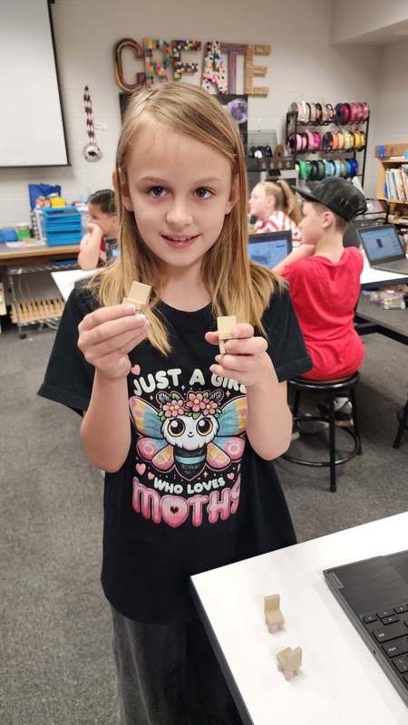 student with furniture