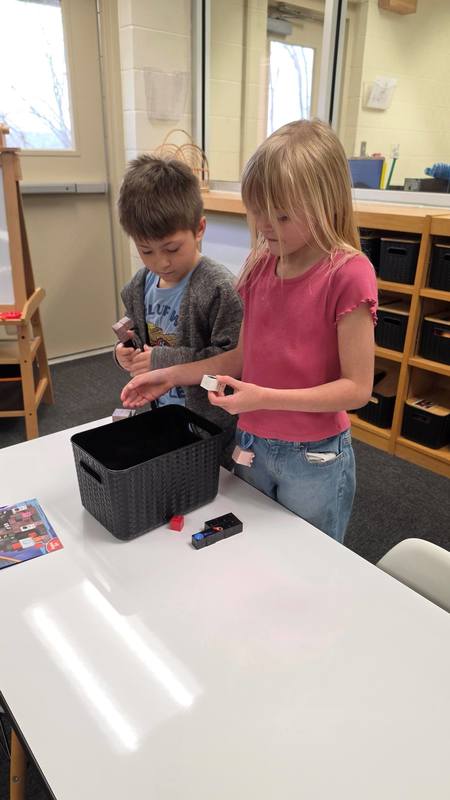 students participating in learning stations