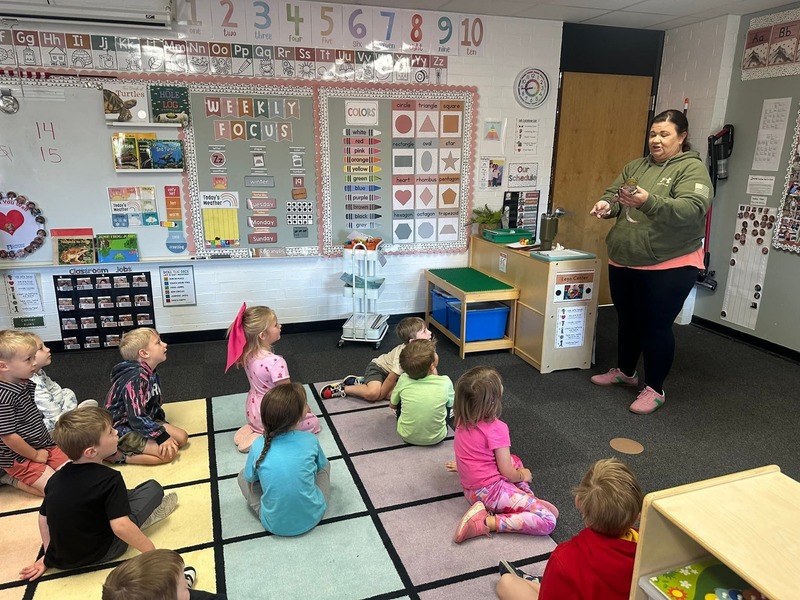 students and teacher