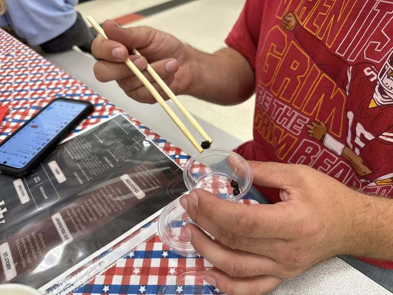Patrons enjoying Bug Bistro