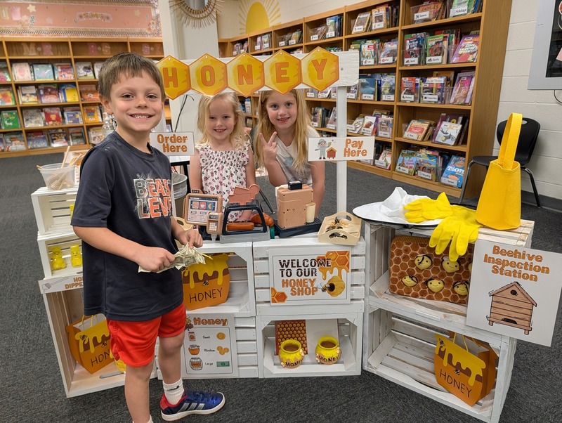 student at bee station