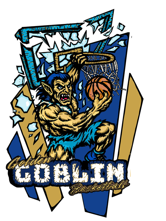 goblin dunking a basketball