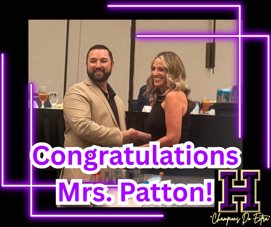 Congratulations Mrs. Patton