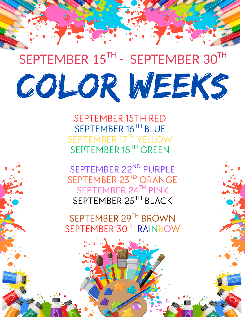 Join in on the fun! Preschool color weeks