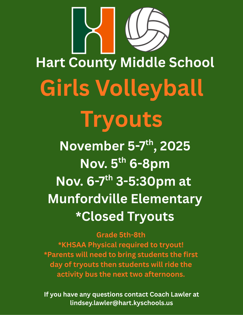 2025-26 Middle School Girls Volleyball Tryouts
