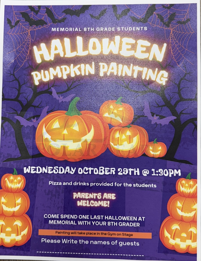 8th Grade Pumpkin Painting