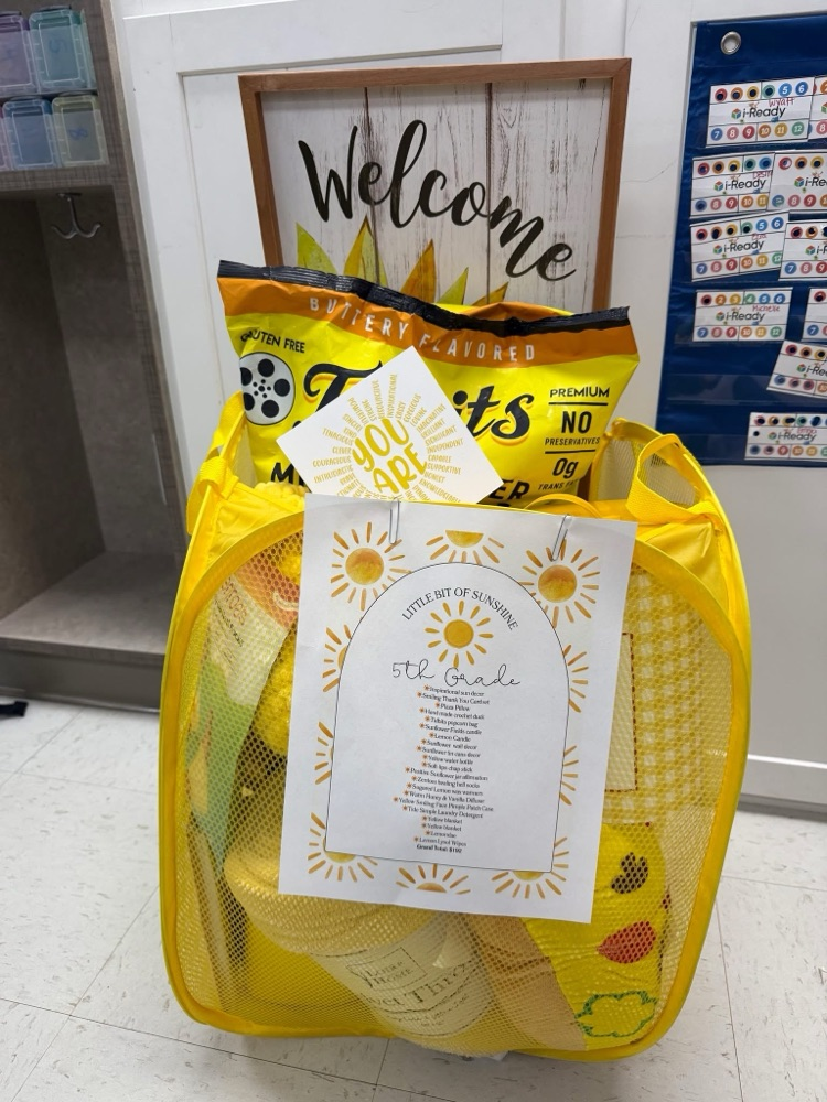Mrs. Horton's 5th Grade Class Sunshine Basket