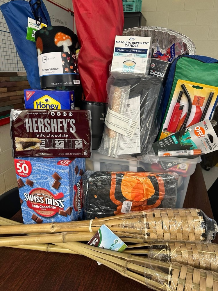 Mrs. Wilt’s 6th Grade Class Camping Basket