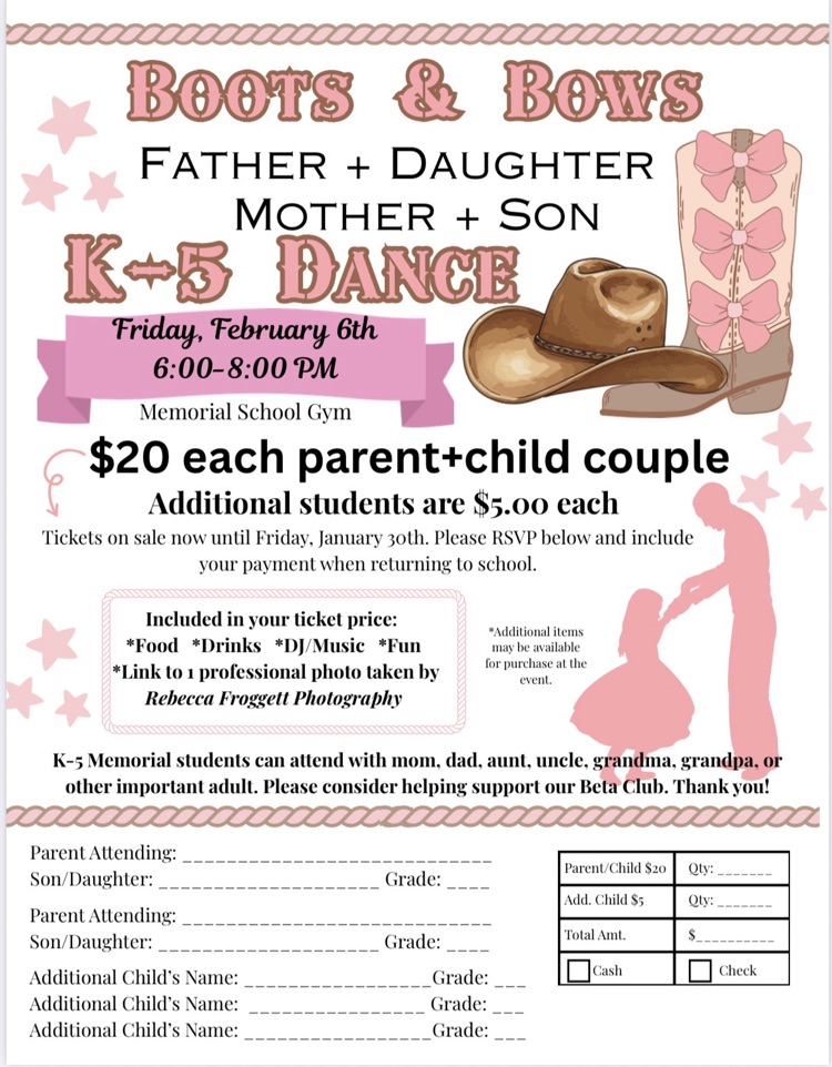 Boots and Bows flyer