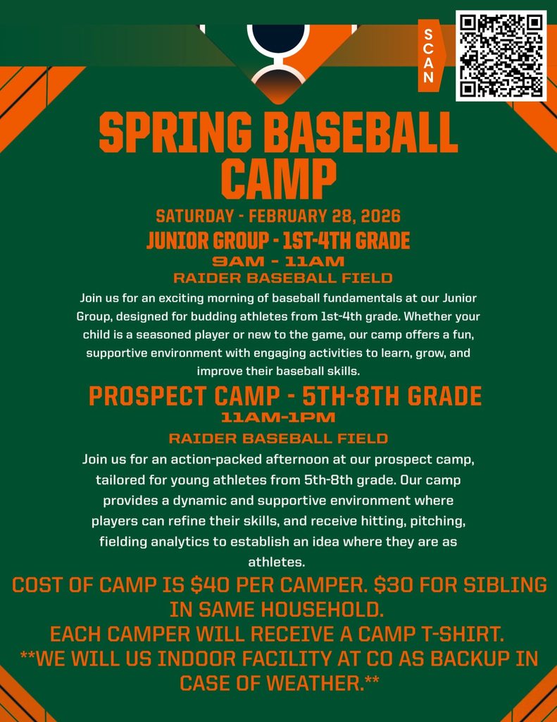 Spring Baseball Camp