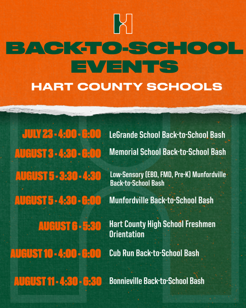 District Back-To-School Bashes