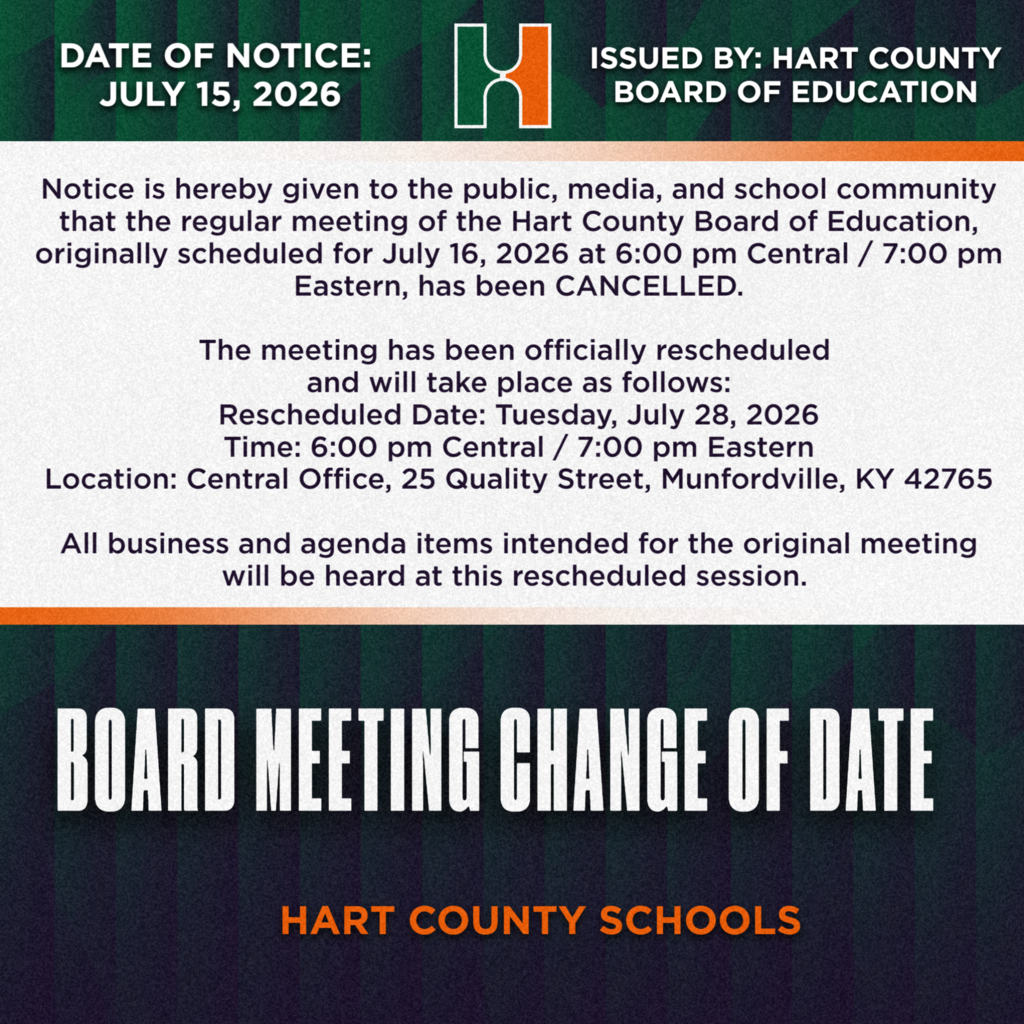 July Board Meeting Change of Date