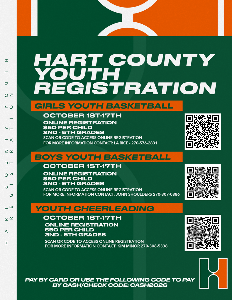 Youth Basketball & Cheerleading Registration