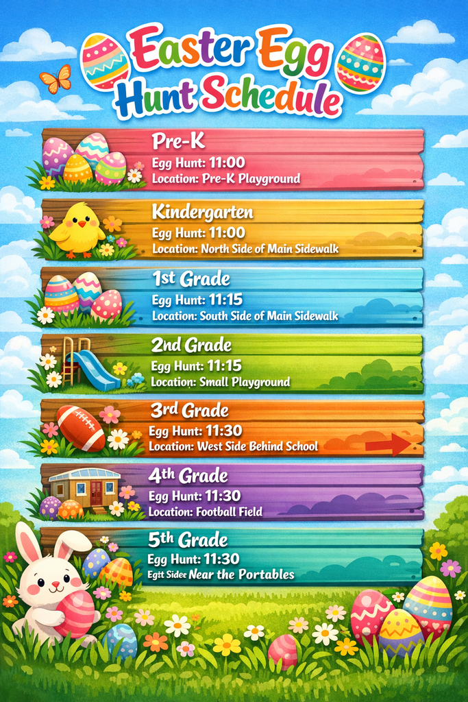 Easter Egg Hunt Schedule
