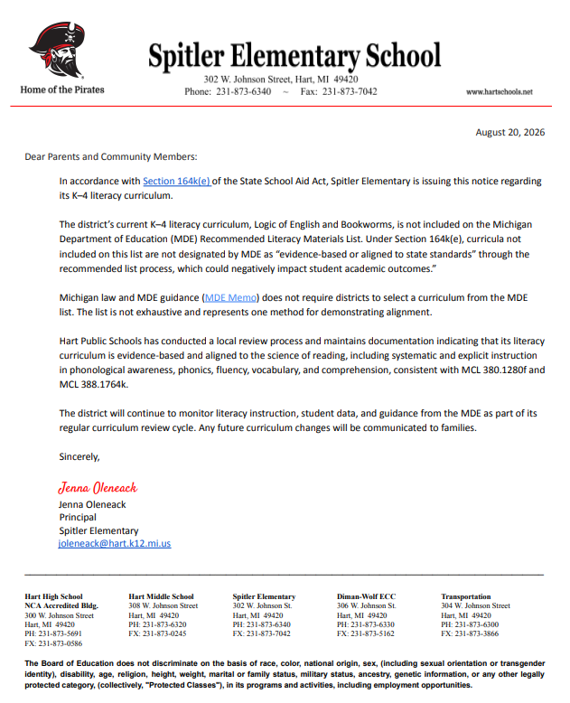 Spitler Notice