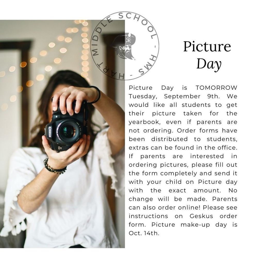 HMS Picture Day Reminder