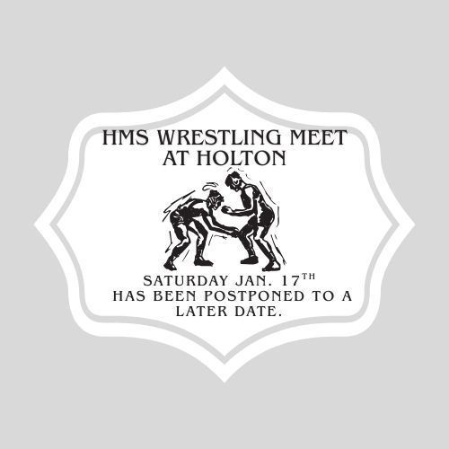 HMS Wrestling Meet Postponed