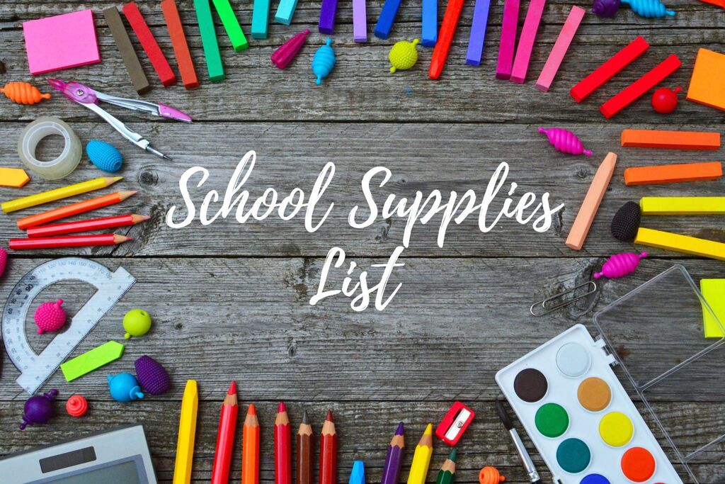 School Supplies List