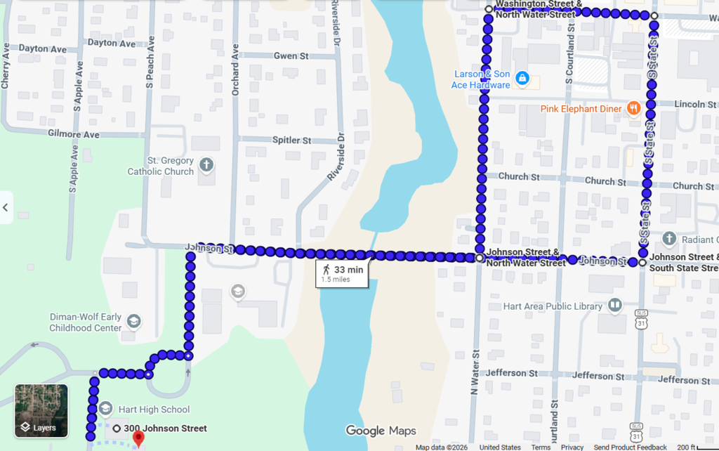 alternate parade route