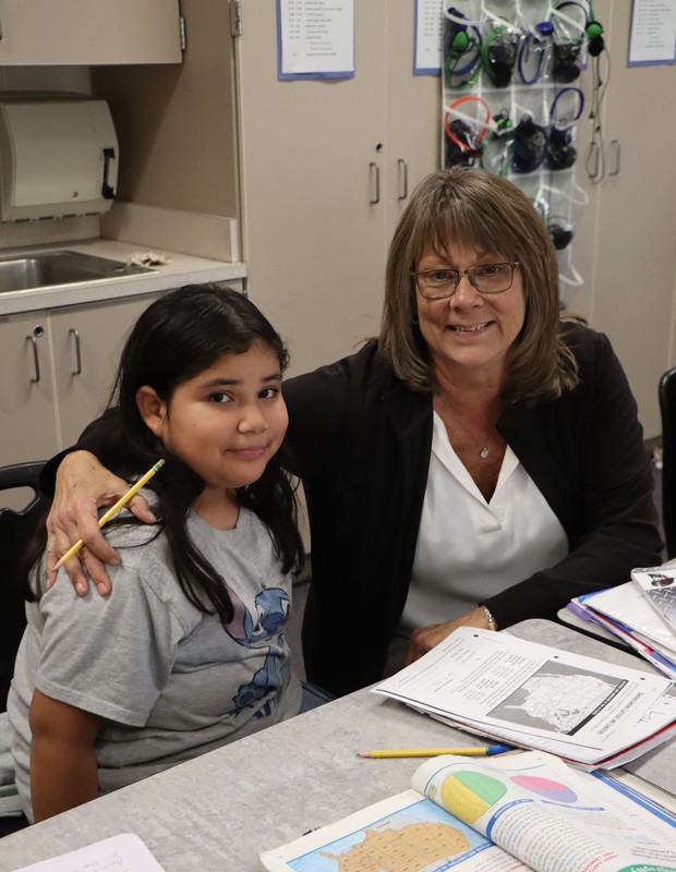 Mrs. Kokx and student