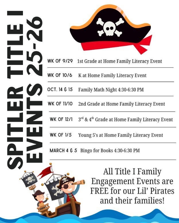 Literacy event schedule