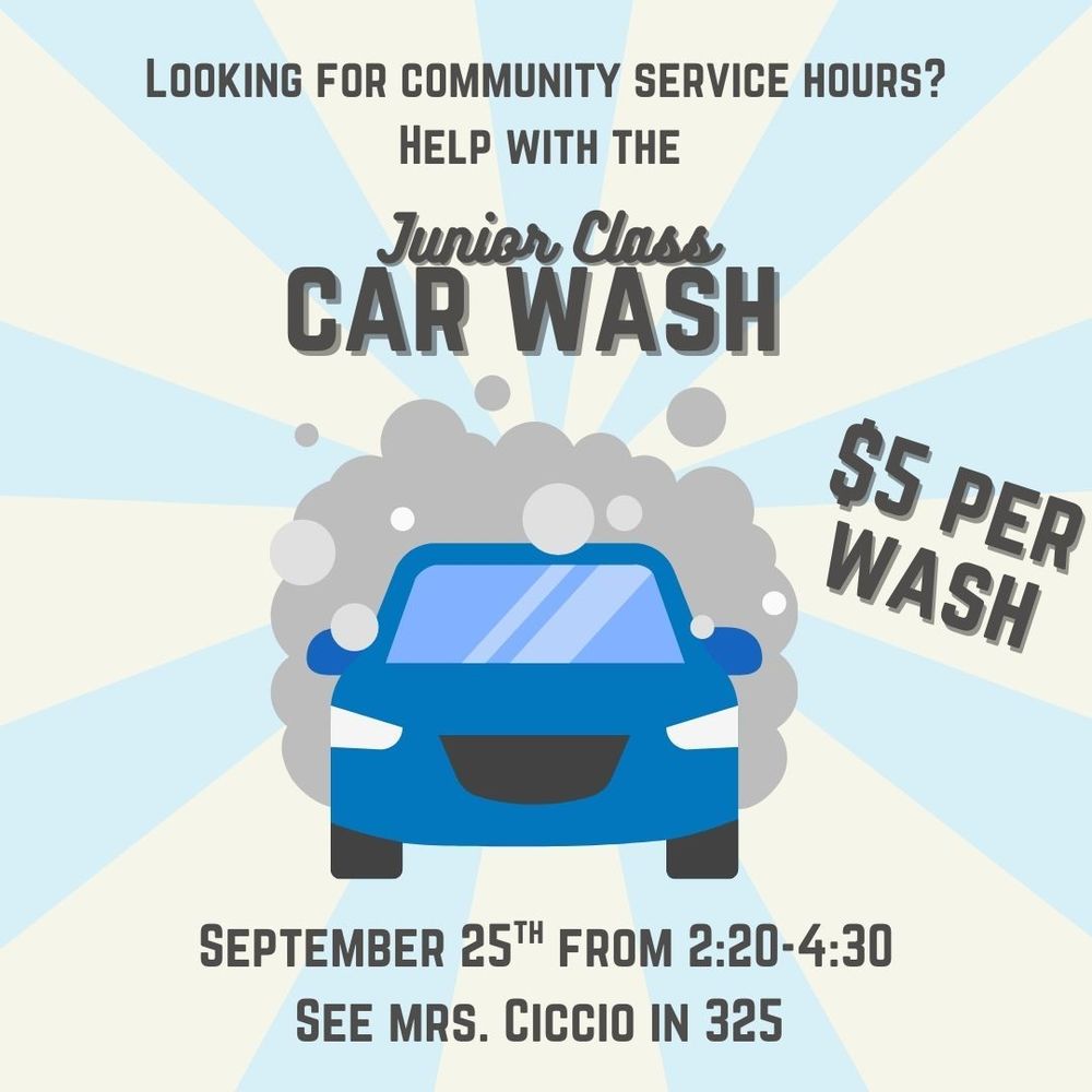 Junior Class Car Wash