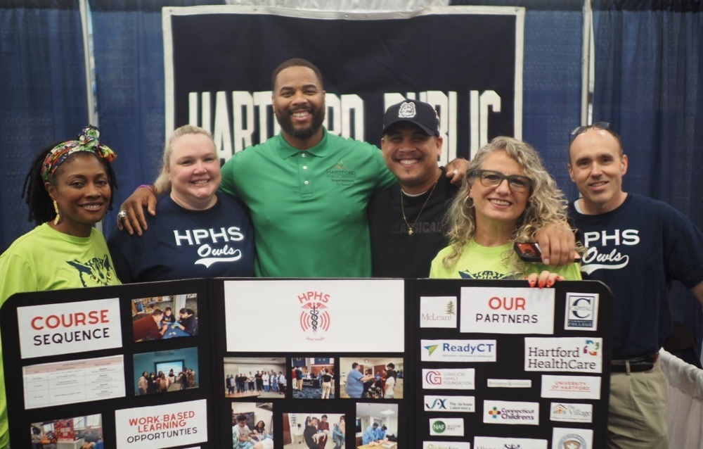 Super with HPHS staff at BTS event