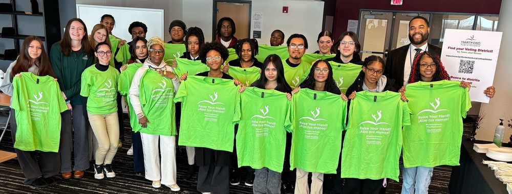 Superintedent Board Chair and CFO with Student Advisory Council